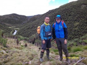 Me with one of our guides for Carstensz Pyramid Trek Expedition in 2013